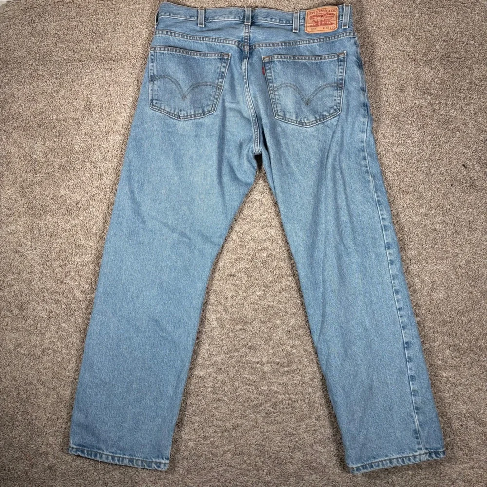 Vintage Levi's 505 Regular Fit‎ Light Wash Jeans Mens 36x29 Denim Blue Y2K
